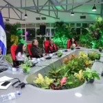 Comandante Daniel Ortega y Compañera Rosario se reúnen con el Presidente del PARLACEN