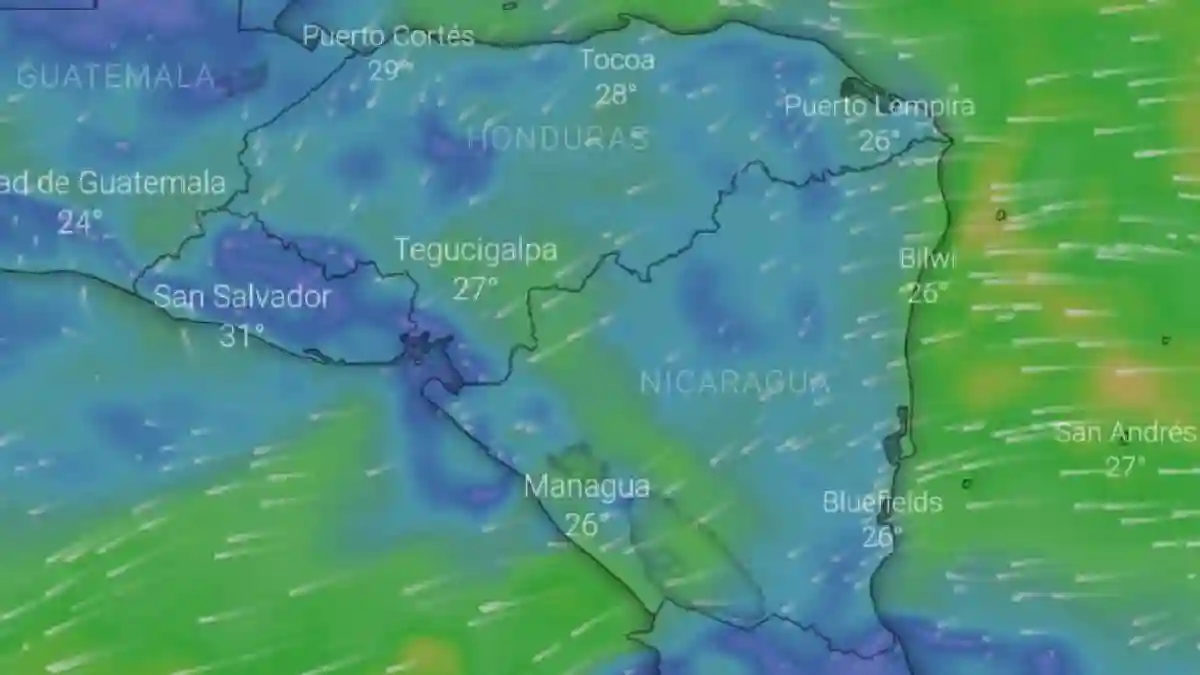 Cielo nublado y lluvias de ligeras a moderadas se esperan para este lunes 17 de julio en Nicaragua