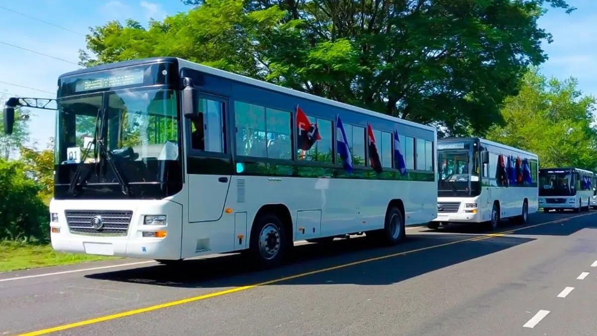 250 Autobuses nuevos arribarán a Nicaragua la próxima semana