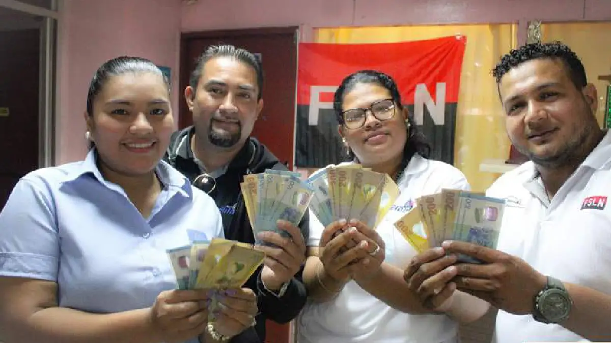 Anuncio de pagos de salarios