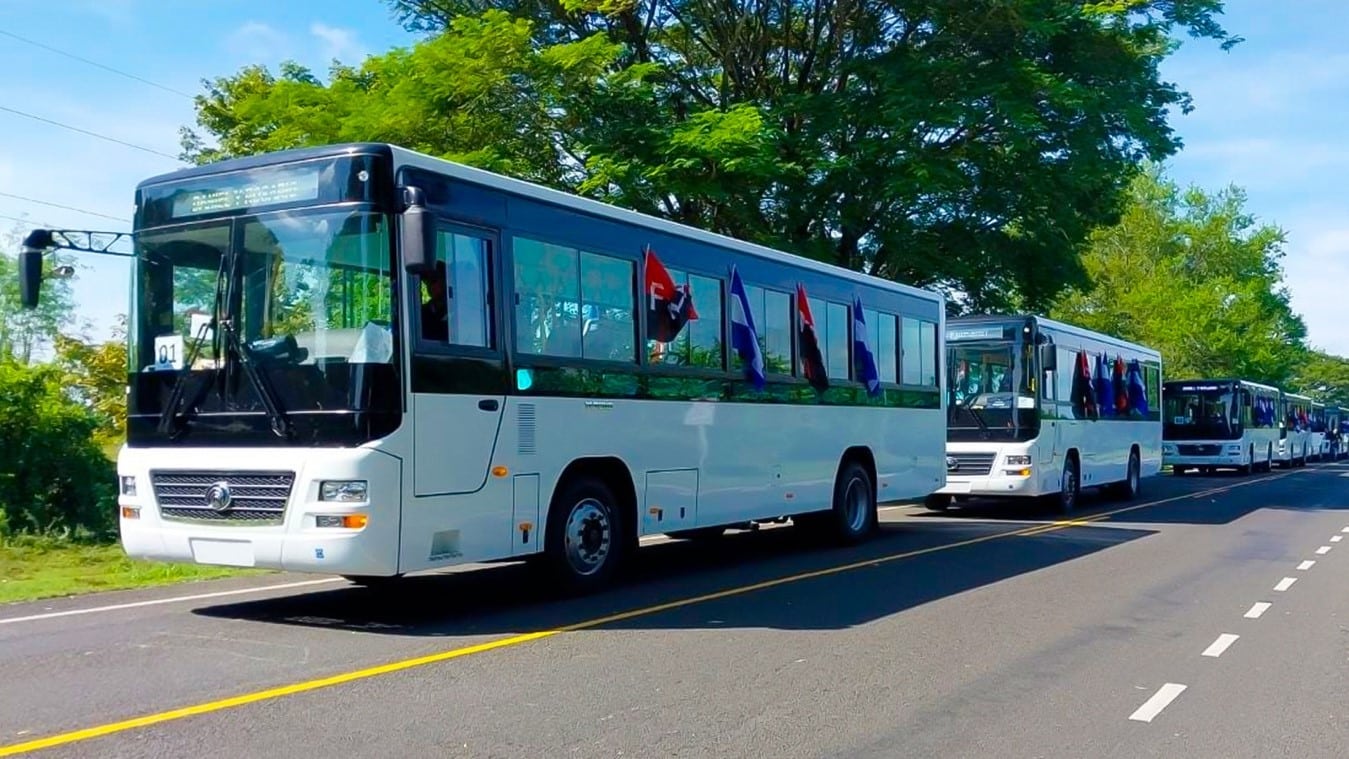 250 Autobuses chinos refuerzan flota de Transporte Urbano Colectivo en Managua