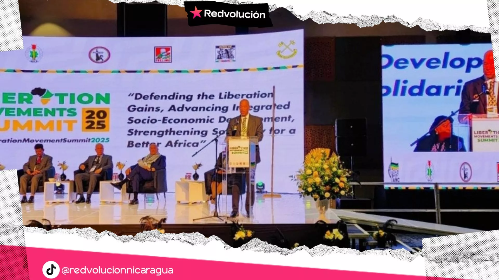 Nicaragua lleva mensaje de dignidad y fraternidad a la Cumbre Mundial de Movimientos de Liberación en África