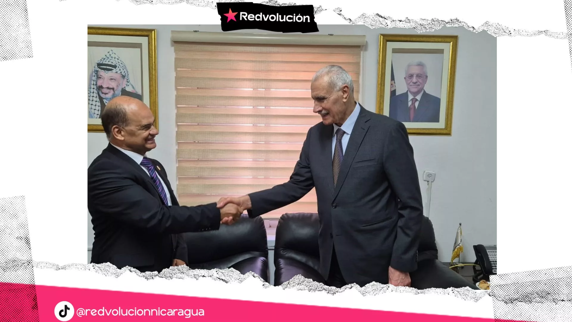 Nicaragua fortalece lazos de hermandad con Palestina en histórico encuentro con líder de la OLP, Ismail Jabrand