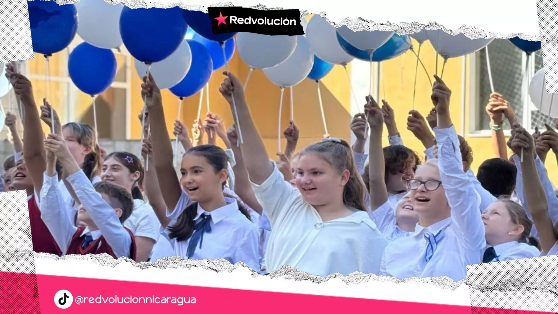 Niños de Sebastopol felicitan al pueblo nicaragüense por Fiestas Patrias