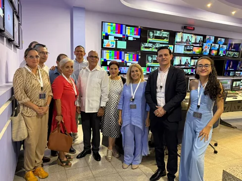 Delegación nicaragüense visita las instalaciones de Cuba Visión Internacional