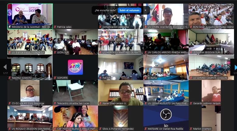 Comunicadores Sandinistas sostienen reunión virtual con RT en Español