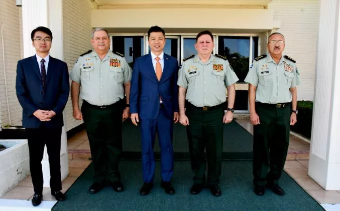 Visita Oficial del Embajador de la República Popular China al Ejército de Nicaragua