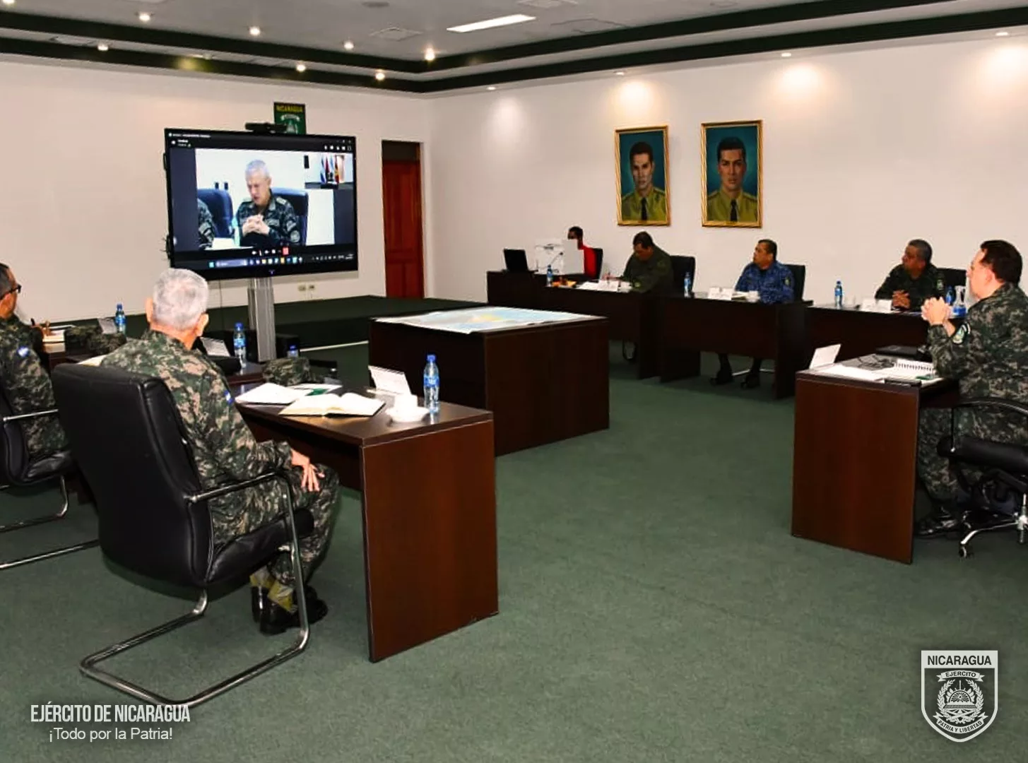 Reunión bilateral fortalece los lazos entre las Fuerzas Armadas de Nicaragua y Honduras