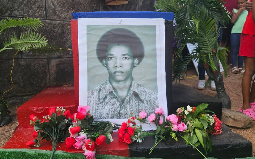 Militancia Sandinista del Caribe Norte recuerda a Iván Dixon Brauthigan en su 47 aniversario