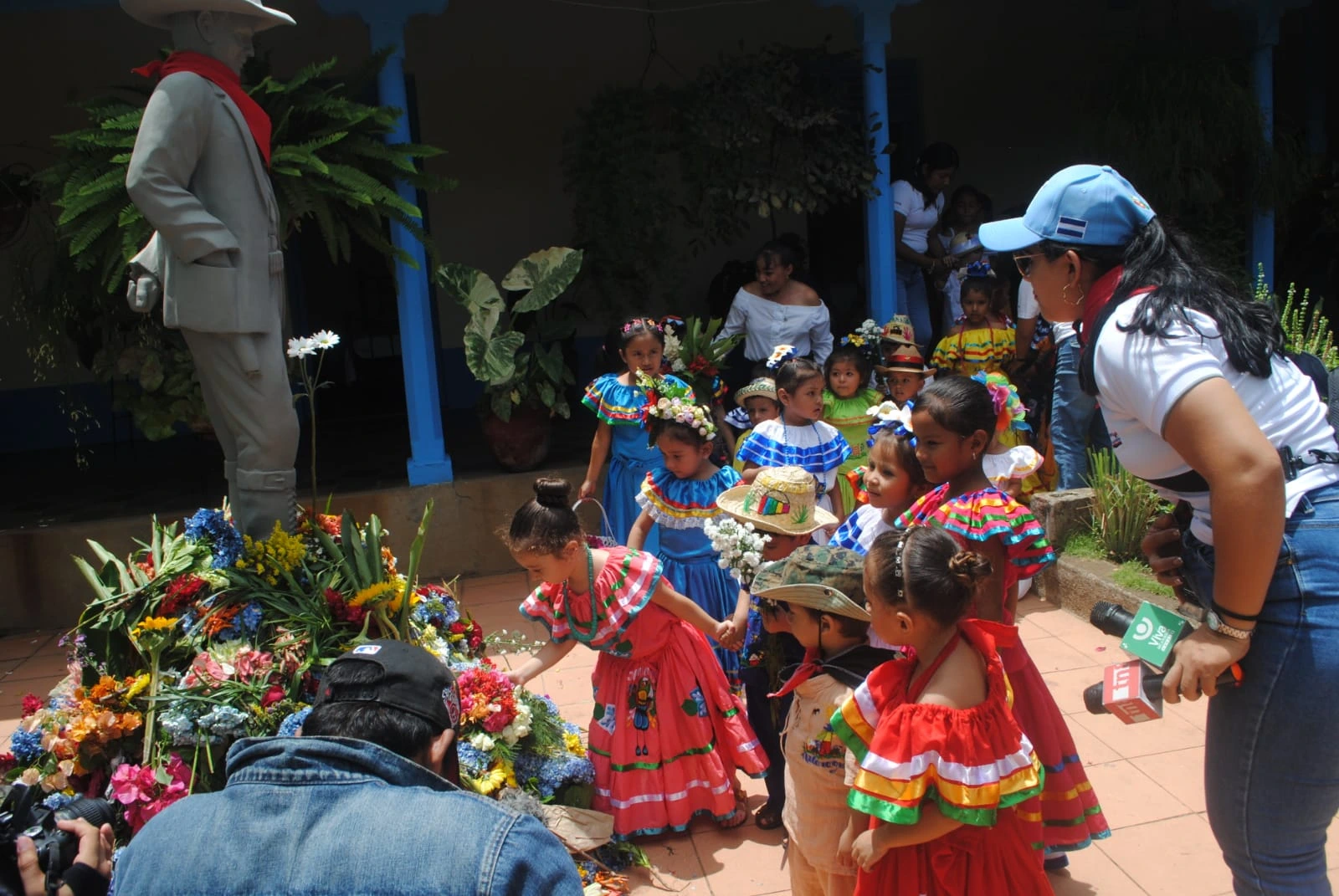 Con alegría y amor patrio, niñez del CDI “Coro de Ángeles” honra legado de Sandino