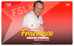 Diputados conmemoran el legado del Héroe de la Paz Francisco Aráuz Pineda
