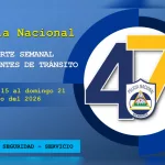 Policía Nacional destaca disminución de lesionados por accidentes de tránsito en 2026