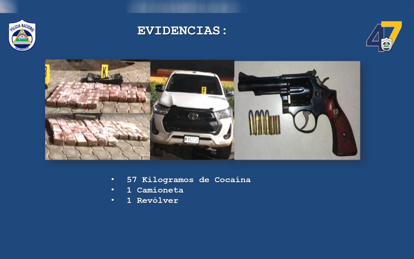 Policía Nacional asesta nuevo golpe al narcotráfico con decomiso de 57 kilos de cocaína en Tipitapa