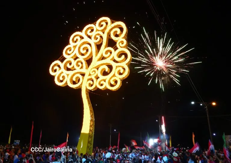 Nuevos Árboles de la Vida iluminarán municipios de Nicaragua en celebración del 47/19