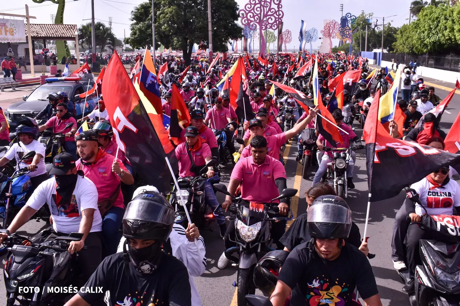 Caravana Motorizada reafirma la paz y la unidad en homenaje al Repliegue Táctico a Masaya