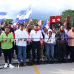 Gobierno Sandinista entrega 12 kilómetros de nueva carretera adoquinada en Chontales