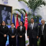 Cancillería recibe al Enviado Especial del Primer Ministro de Singapur y a candidata a la CIJ