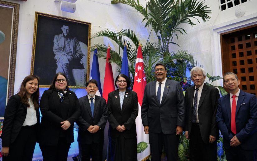 Cancillería recibe al Enviado Especial del Primer Ministro de Singapur y a candidata a la CIJ