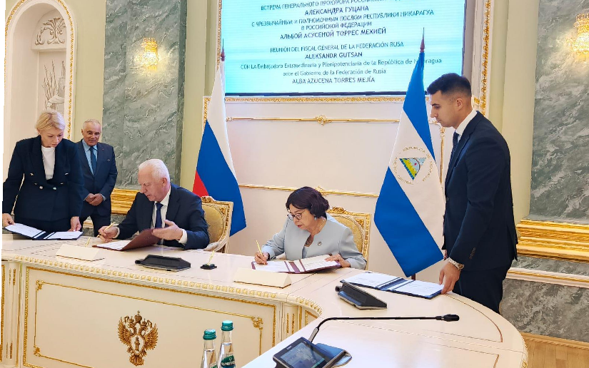 Nicaragua y Rusia firman en Moscú Protocolo para la Protección Mutua contra Abusos en la Justicia Internacional