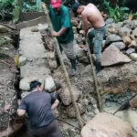 ENACAL avanza en la construcción del sistema de agua potable en Mukuswas, Bonanza