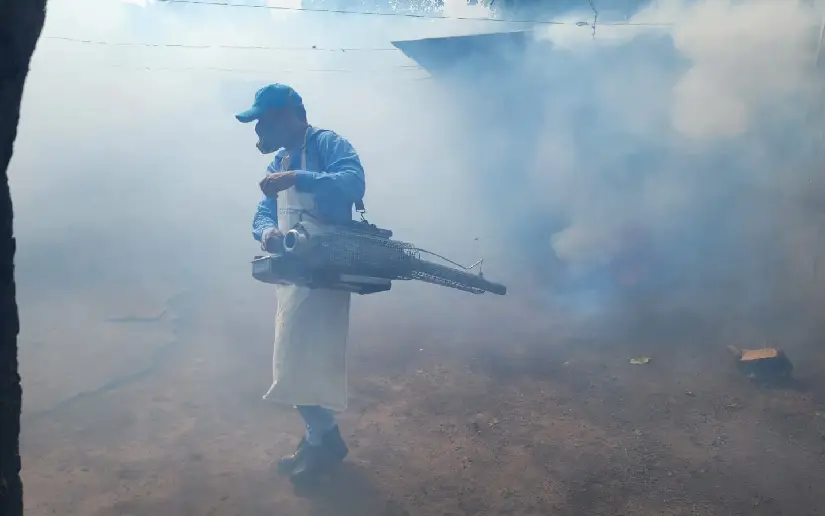 Jornada de fumigación y aplicación de larvicidas llega a más de 500 viviendas del barrio René Polanco