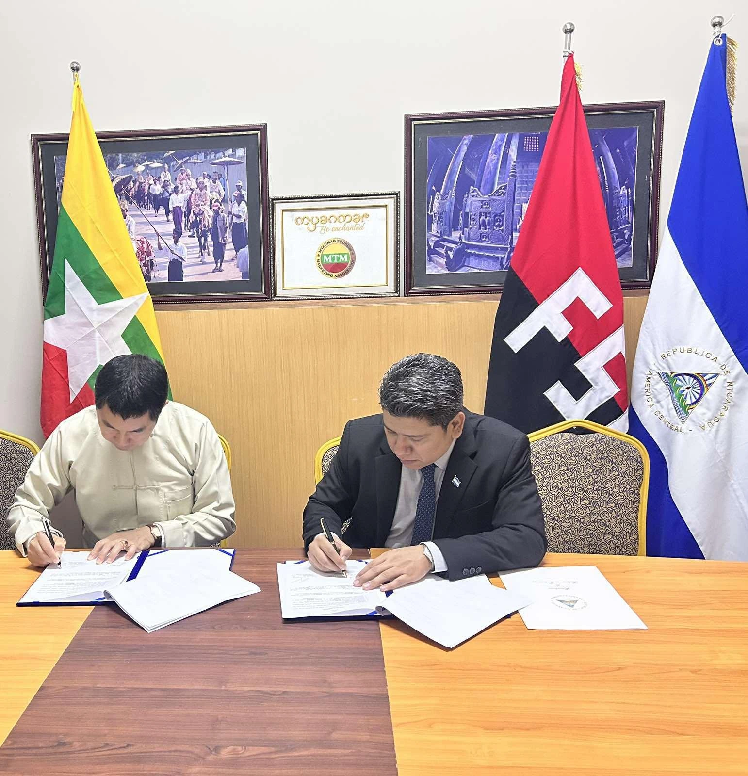 Nicaragua y Myanmar promueven nuevas oportunidades de cooperación e intercambio turístico