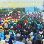 Multitudinaria muestra de fe acompaña a Santo Domingo de Guzmán rumbo a Managua