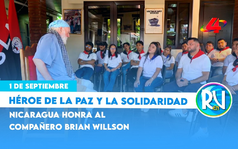Compañero Brian Willson comparte con la Juventud Sandinista su historia de solidaridad con Nicaragua