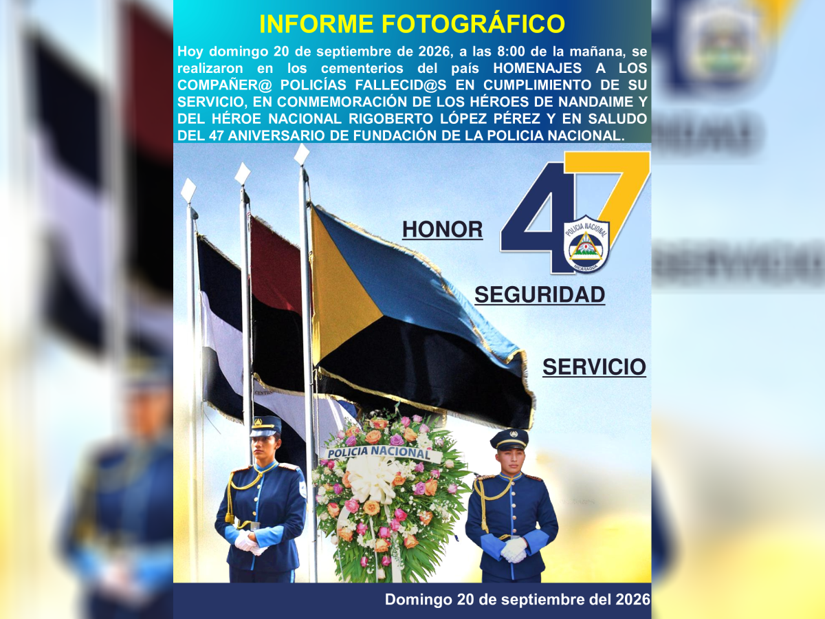 Familias y Policía Nacional honran la memoria de compañeros caídos en cumplimiento del deber